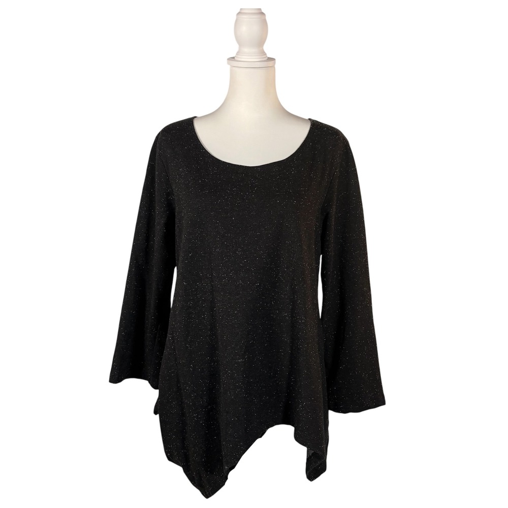 Bryn Walker Casual Tunic Top‎ Women's M Long Sleeve Artistic Lagenlook Relaxed